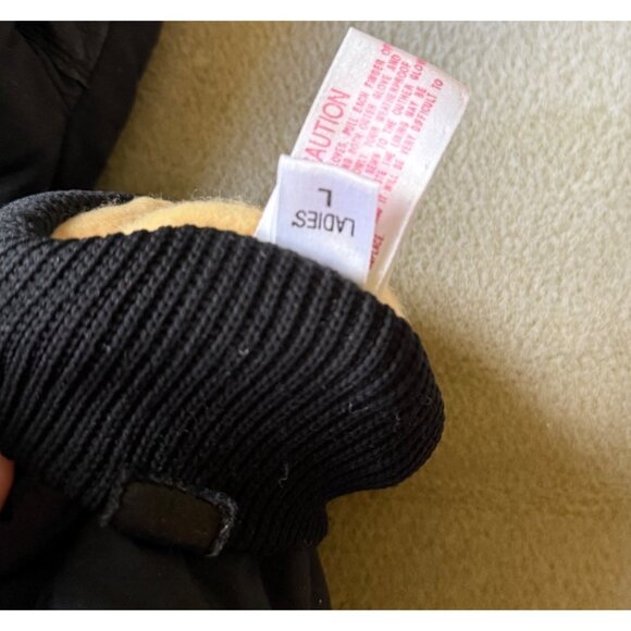 womens vintage Saranac ski winter mittens size‎ L large snow black - Picture 5 of 5